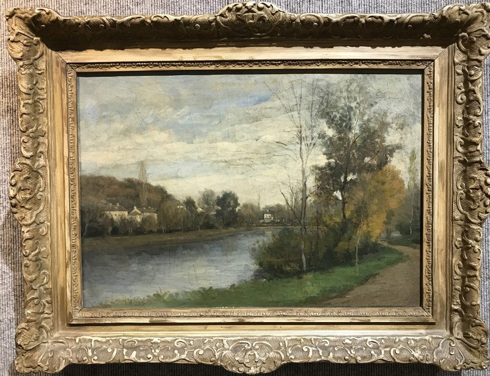 19th century landscape ptg by Corot(by label) (1 of 3)