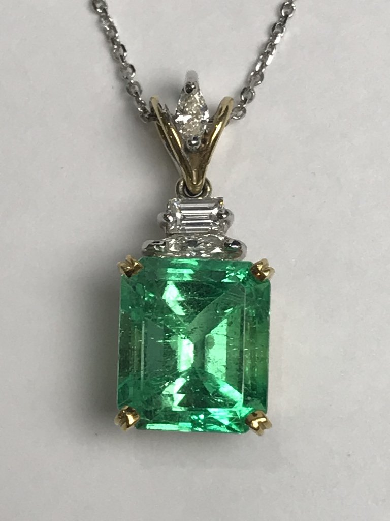 18k emerald and diamond necklace, c.1975 (1 of 5)