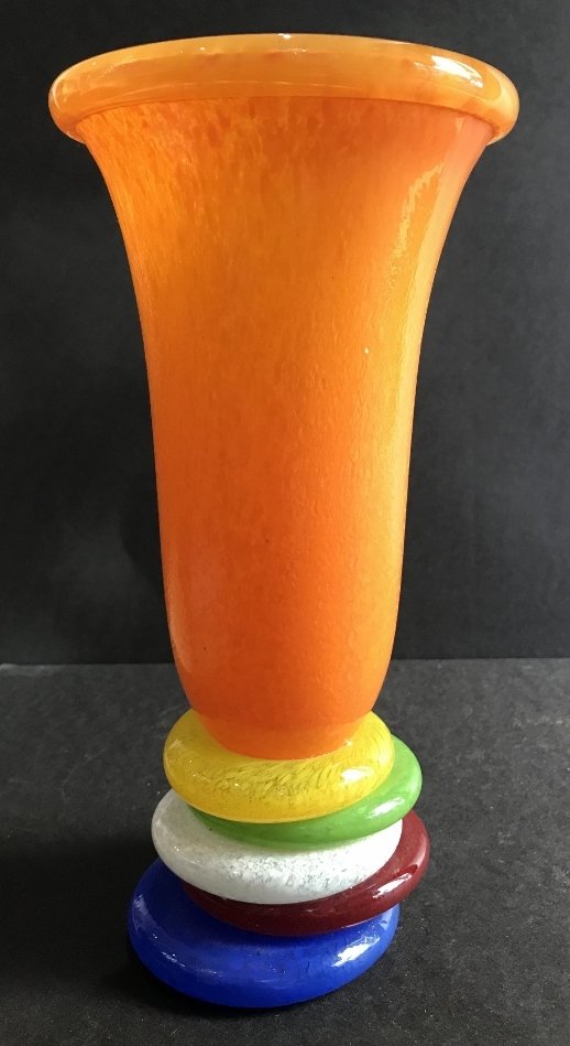 Glass vase by Hut Charlotta-Czech (1 of 8)