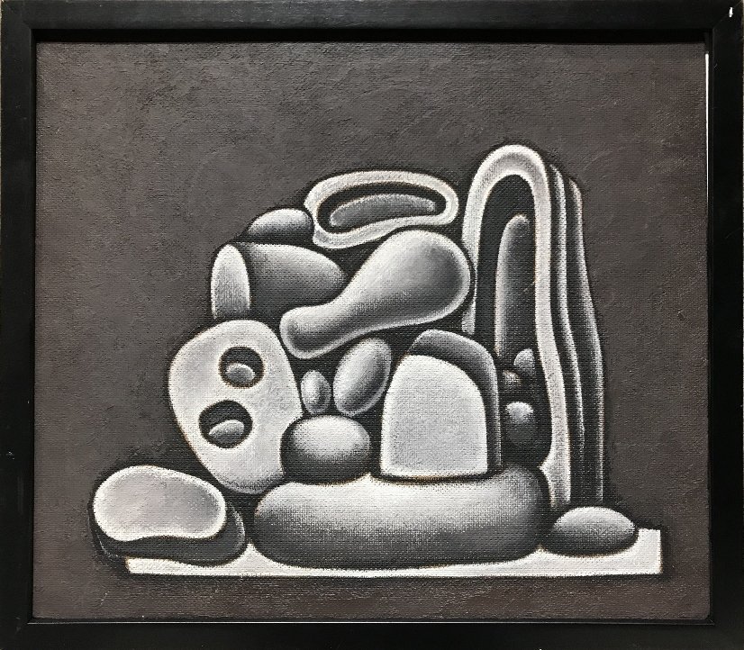 Abstract ptg by Dimitry Krasnopevtsev, signed on back (1 of 8)