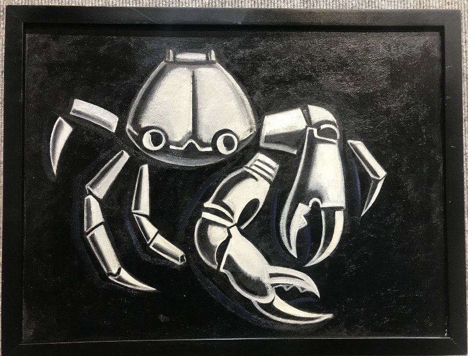 Painting of crab by Dimitry Krasnopevtsev (1 of 5)