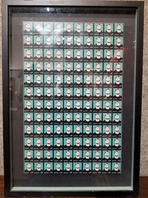 Framed Andy Warhol stamps, Hunt Fine Arts (1 of 3)