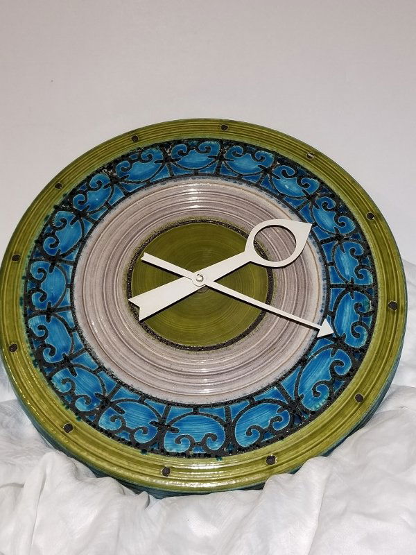 Howard Miller Meridian ceramic clock, 1960's (1 of 3)