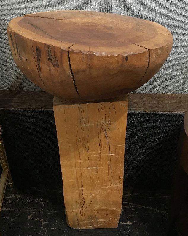 Ron Street wood half globe sculpture (1 of 4)