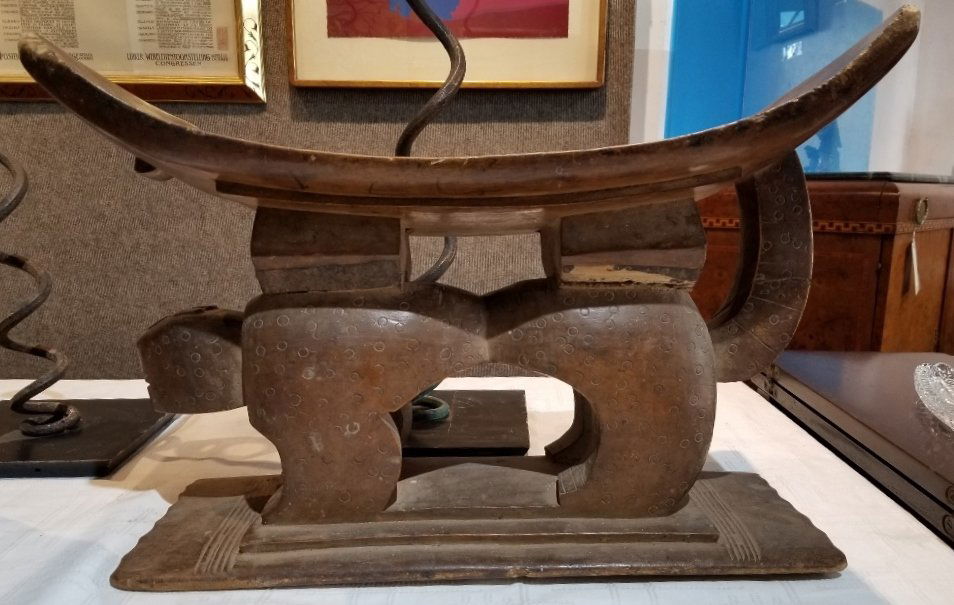 Ghana wood leopard seat-Hunt Fine Arts provenance (1 of 6)