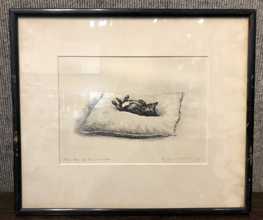 "Age of Innocence" dog etching by Marguerite Kirmse (1 of 7)