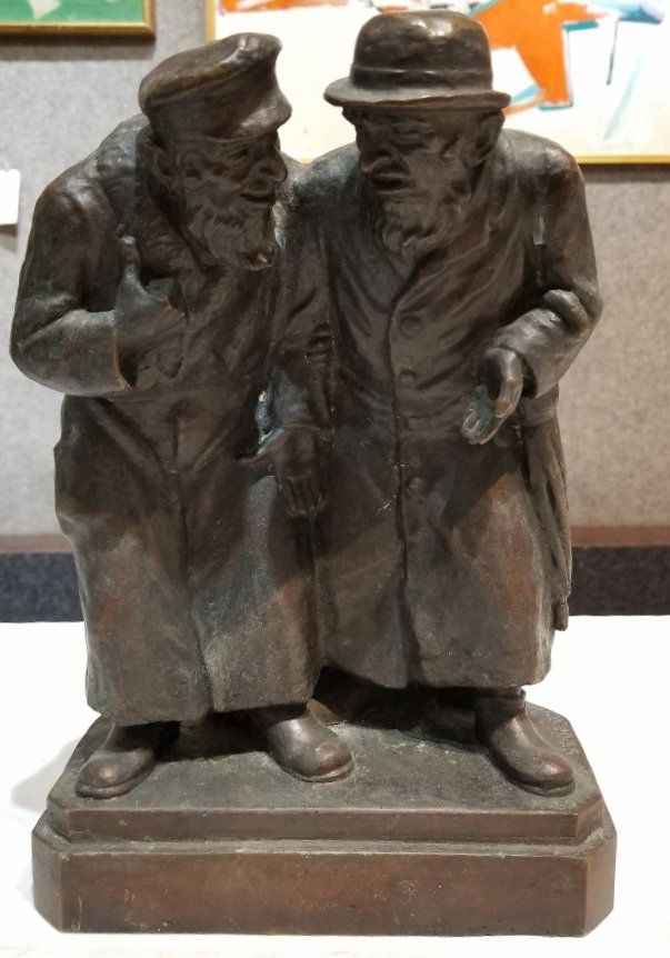 Anti Semitic bronze of Jews by Gheorghe Stanescu (1 of 6)