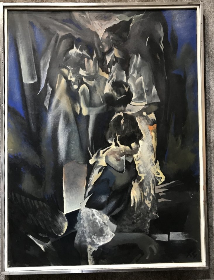 "The Dance" oil on canvas by Xavier Gonzalez (1 of 9)