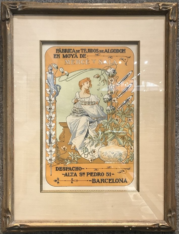 Orig poster by Bonaventura Casa de Valls, c.1900 (1 of 6)