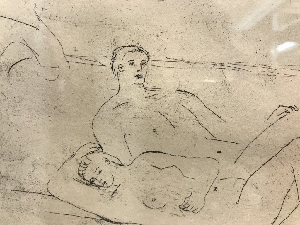 Signed print by Henry Moore, "Reclining Figures" (1 of 6)