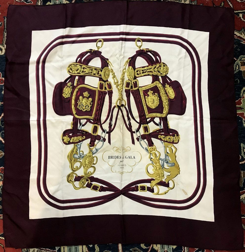Hermes scarf in box, Dr Horowitz estate (1 of 8)