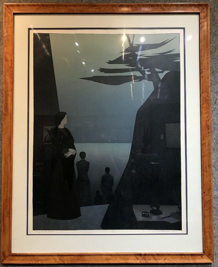 Lithograph by Will Barnet,"Way to the Sea". (1 of 7)