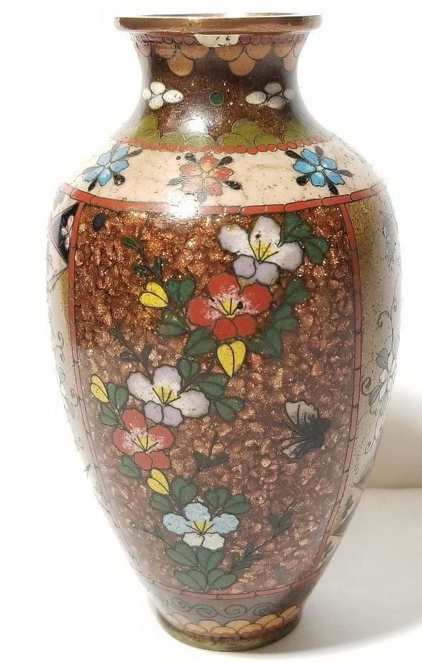 Japanese cloisonne vase, attrib Namikawa,Newark Museum (1 of 6)