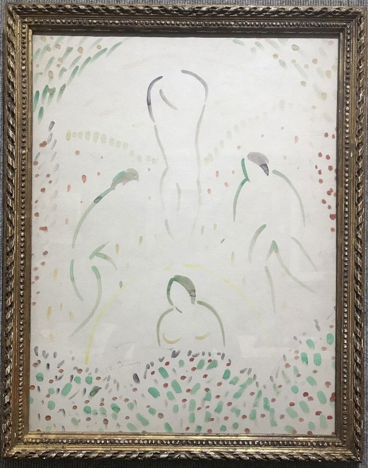 Fauvist watercolor by Andre Derain, c.1920 (1 of 12)