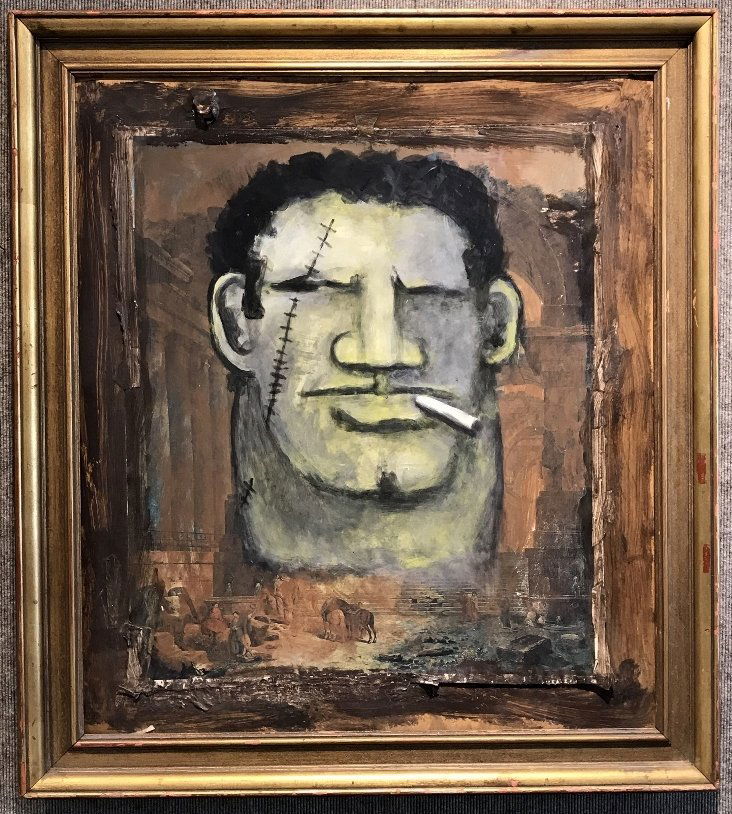 Robert Loughlin, "Tough Man" painting, c.1993 (1 of 10)