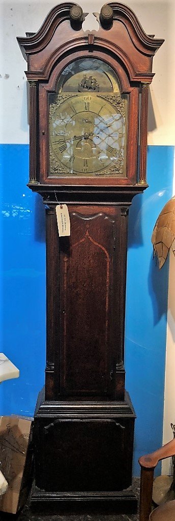 18thc tall clock by Richard Bullock, Shropshire (1 of 9)