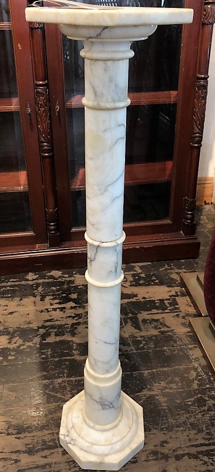 Marble pedestal, single column (1 of 3)