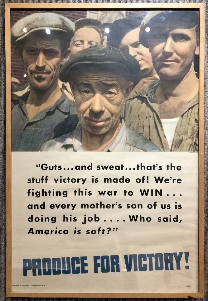 1942 poster by Margaret Bourke-White, WW2 (1 of 6)