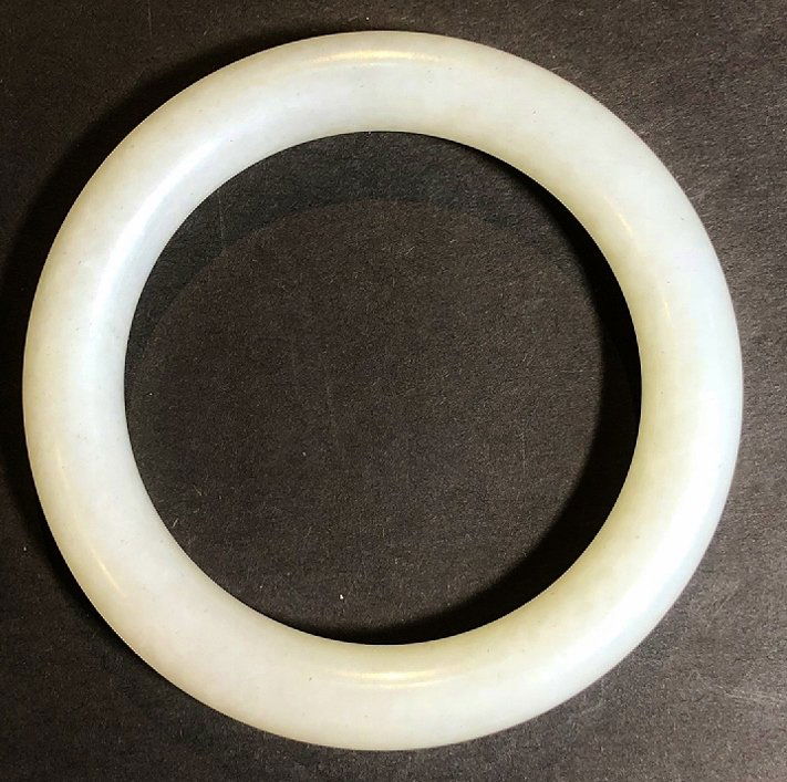 White jade bangle, c.1985 (1 of 3)