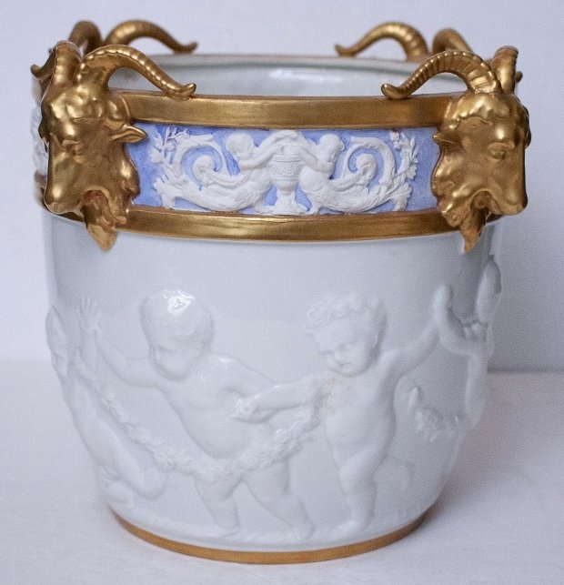 Sevres style planter, c.1900 (1 of 8)
