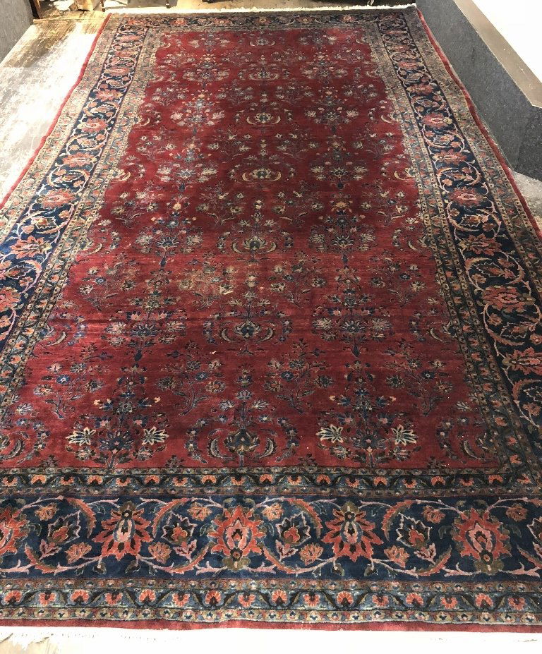 Palace size Kashan carpet, circa 1930, 20' x 11'. (1 of 9)