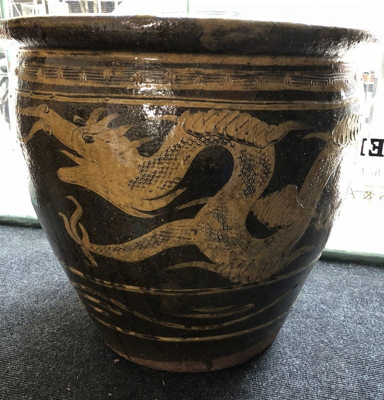 Large Chinese ceramic planter, c.1950