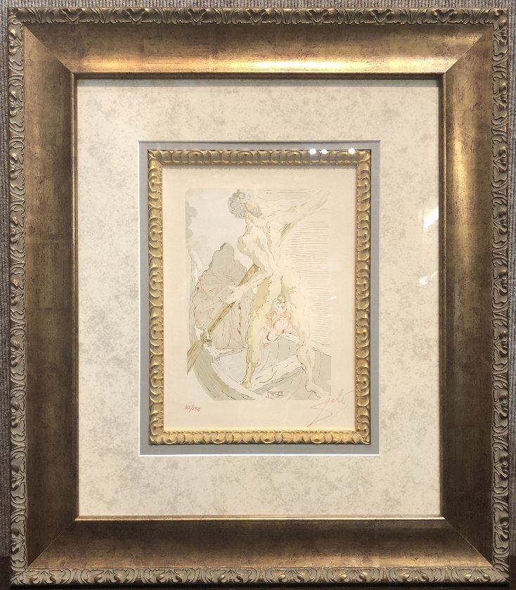 Salvador Dali litho, Hell Canto 3, Divine Comedy (1 of 6)