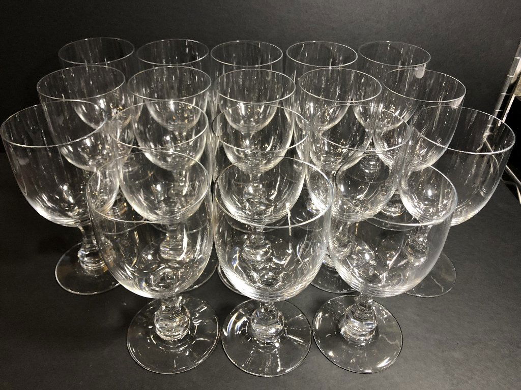 Eighteen Baccarat water glasses, 6.5 inches each (1 of 7)