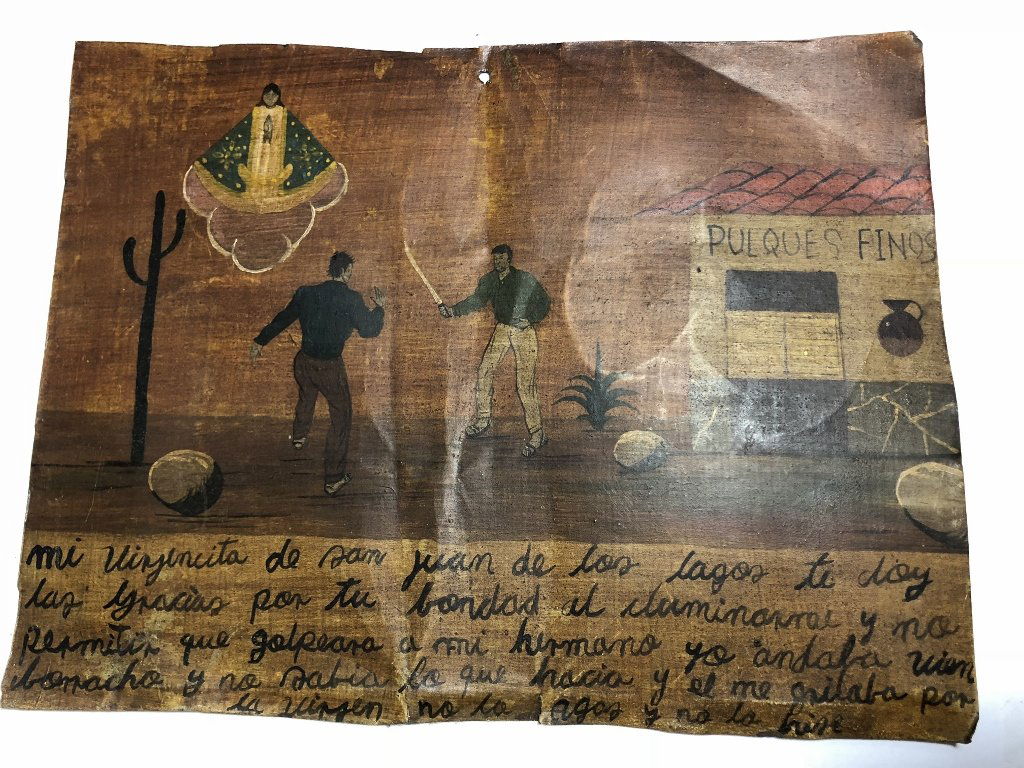 Mexican retablo: Mexican retablo. 10.5" x 8"