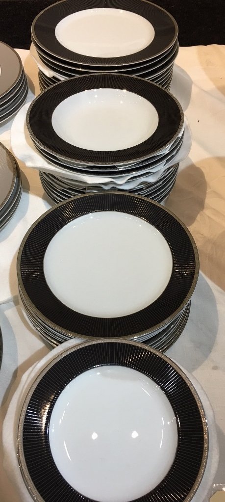 Black Metropolis partial dinner service by Christofle (1 of 5)