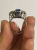 Natural sapphire art deco diamond ring, c.1925,GIA - 11