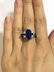 Natural sapphire art deco diamond ring, c.1925,GIA - 3