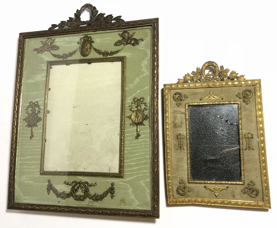 Two antique picture frames missing backs (1 of 5)