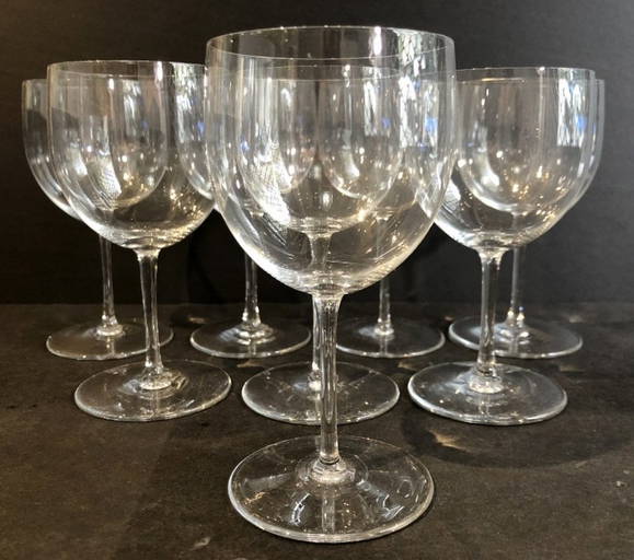 Eight Baccarat Cordial Glasses
