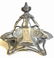 Art Nouveau silvered metal candy dish, c1900 - 5