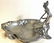 Art Nouveau silvered metal candy dish, c1900 - 6