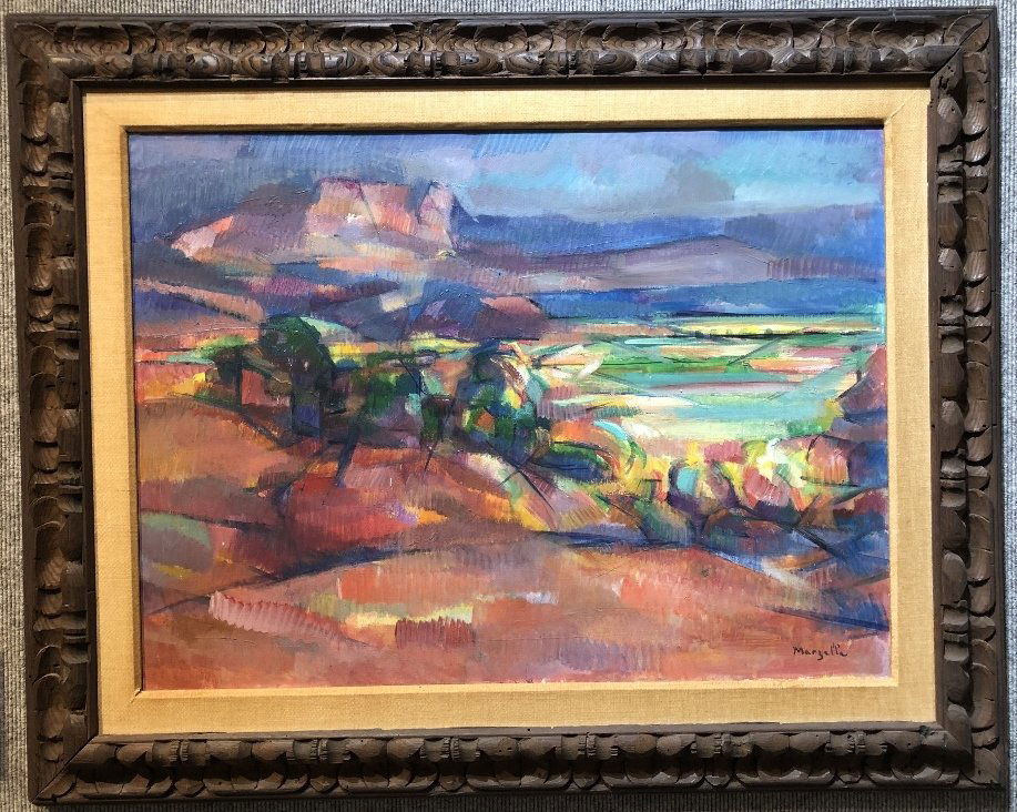 Abstracted landscape ptg by Jean Marzelle(French) (1 of 5)