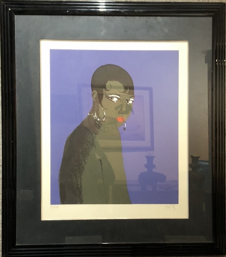 Josephine Baker silkscreen by Richard Ely (20th cen) (1 of 5)