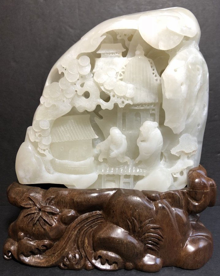 Chinese jade, scholars in mountain, circa 1965 (1 of 12)