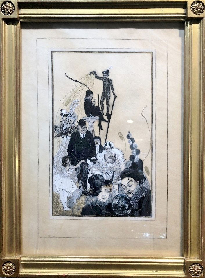 Pen ink drawing by Lady Eileen Wellesley, 19thc (1 of 6)