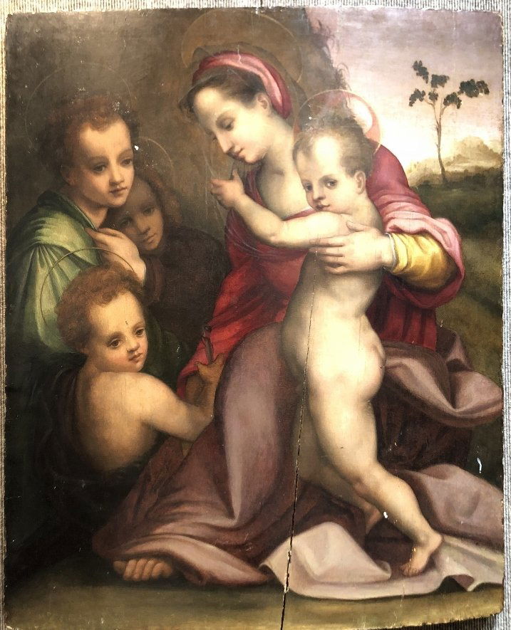 16th/17thc painting after Andrea Del Sarto,on wood (1 of 13)