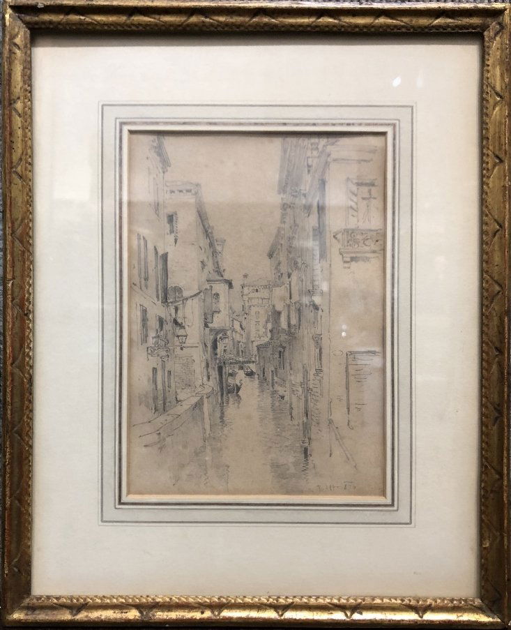 Drawing of Venice by Rudolf Von Alt, 1876 (1 of 9)