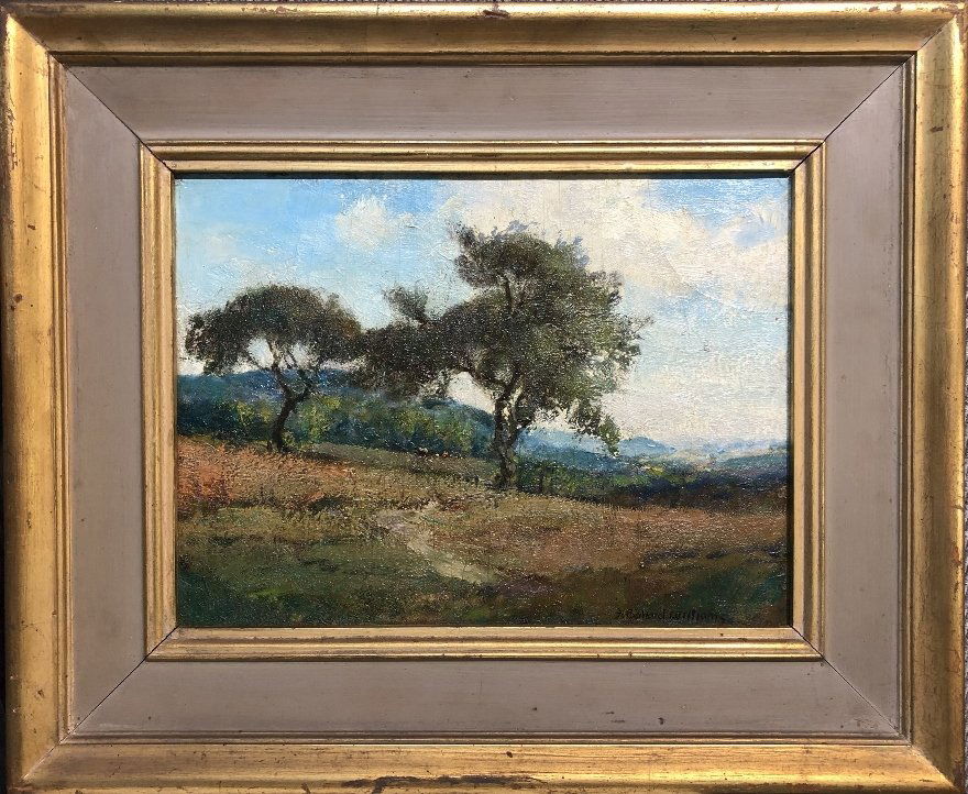 Painting trees,Frederick B Williams(Brooklyn,NY)19thc (1 of 5)