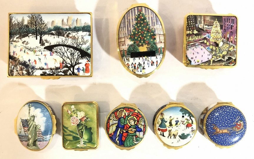 Eight Halcyon Days enamel boxes (1 of 15)