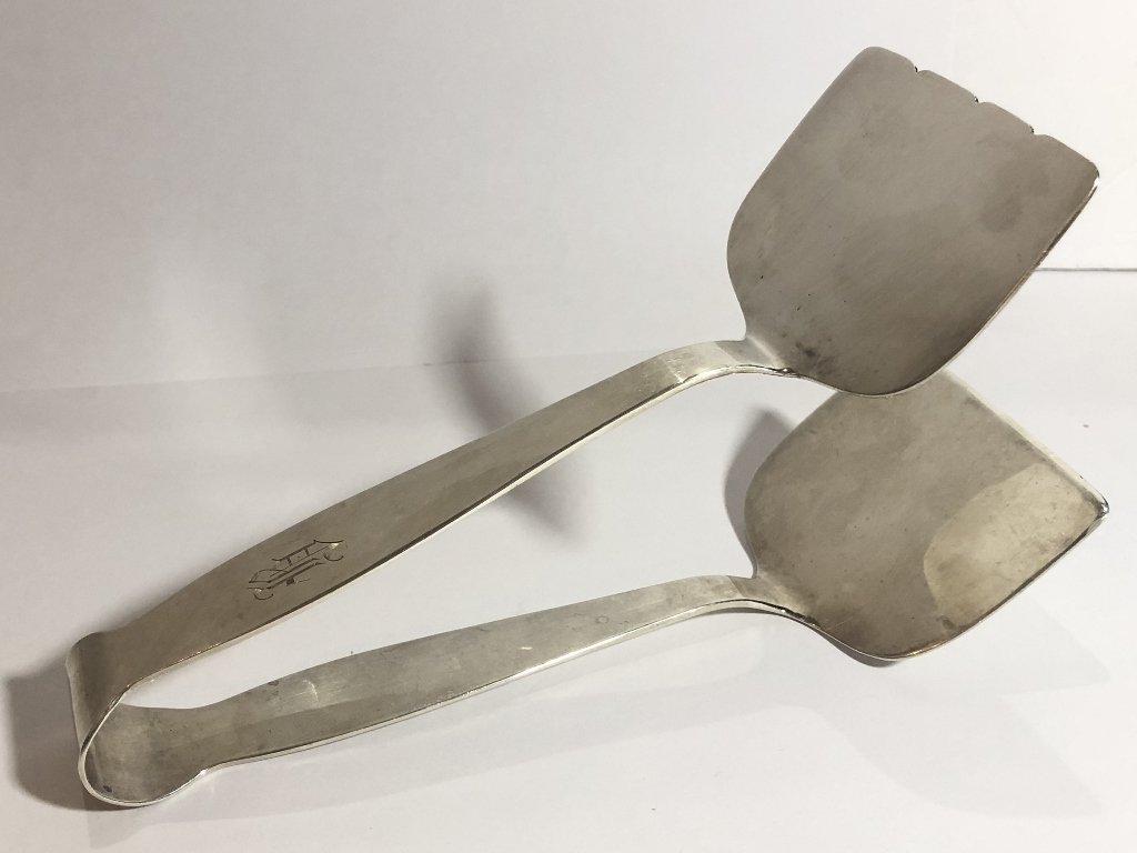 Sterling Allan Adler asparagus tongs, 5.6 t.oz: Sterling Allan Adler asparagus tongs 5.6 t.oz.///////////////////////////////////////////////////////////////////////////////////////////////////////////////Allan Adler (1916Â–2002) was an American