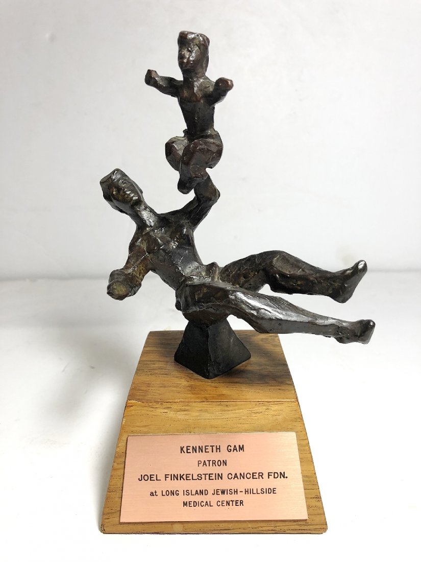 Chiam Gross bronze, Mother and Child, donation: Chiam Gross bronze, Mother and Child, 8" high.Although David Killen Gallery is not 100% sure of the connection between the Long Island Jewish Hillside center, and Chaim Gross, it is assumed from the p