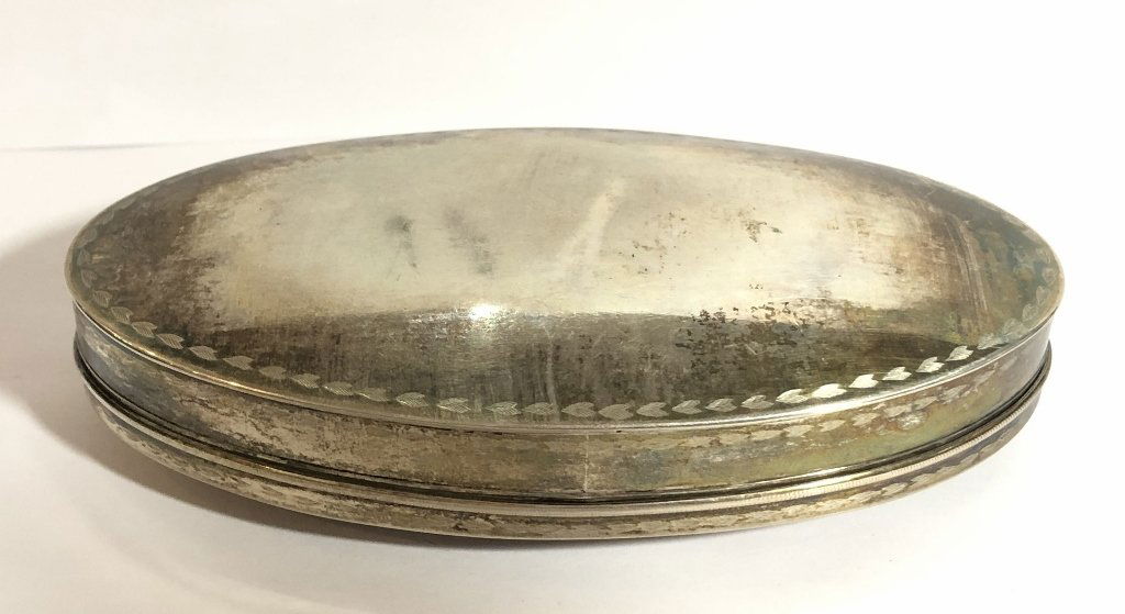 Antique silver Dutch box,19thc, 4.7 t.oz (1 of 7)