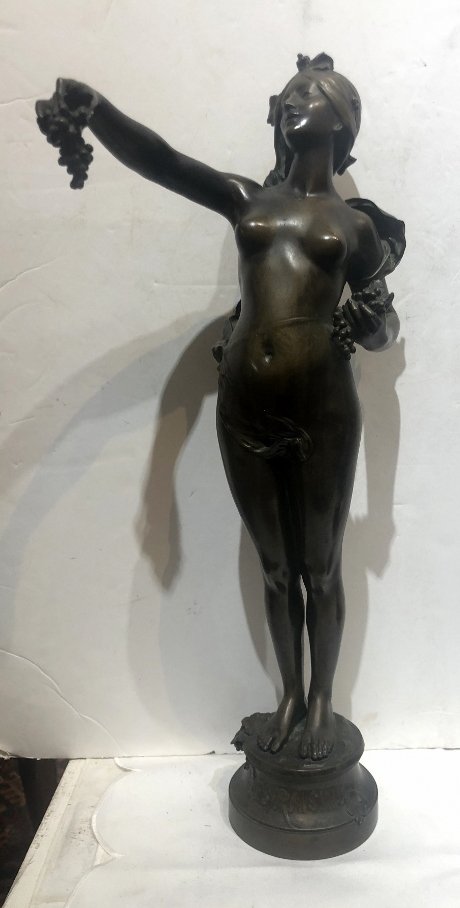 Art Nouveau bronze by M.Bouval,Paris,c.1900 (1 of 8)