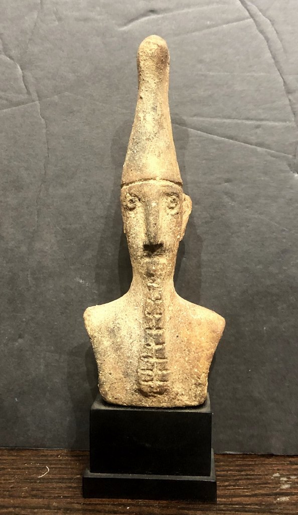 Ancient Syrian fragment or wannabe: Ancient Syrian fragment or wannabe, 7.5" high.