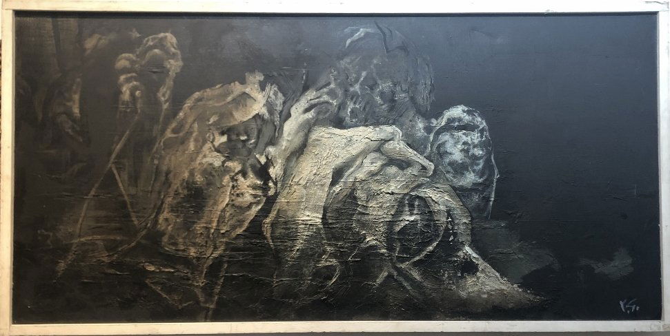 "Canto", painting by Xavier Gonzalez (1 of 5)